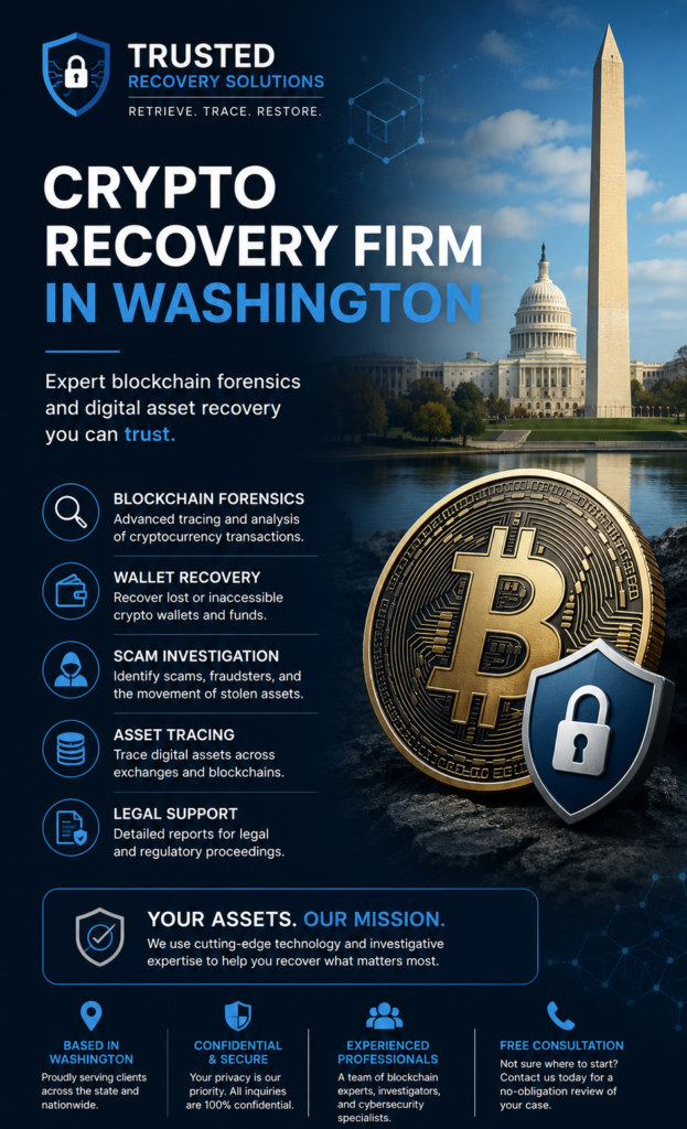 Crypto Recovery firm in Washington DC