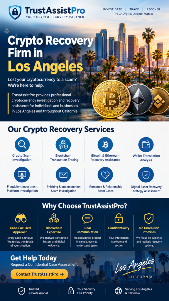Crypto Recovery firm in Los Angeles